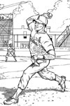 St Louis Cardinals Pitcher baseball coloring page