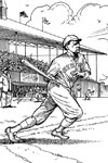 Red Sox Batter baseball coloring page