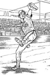 Baltimore Orioles Player baseball coloring page