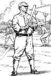 Batter on Deck baseball coloring page