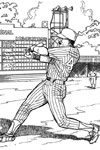 Home Run baseball coloring page