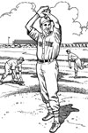 New York Mets Pitcher baseball coloring page