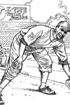 Pittsburgh Pirate Fielder baseball coloring page