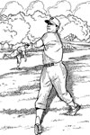 Batting Practice baseball coloring page