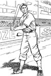 Baseball Player baseball coloring page