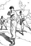 Ball Players Practicing baseball coloring page