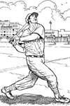 Boston Red Sox Batter baseball coloring page