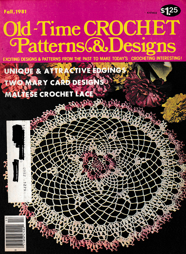 Old Time Crochet Patterns & Designs Magazine | Fall 1981