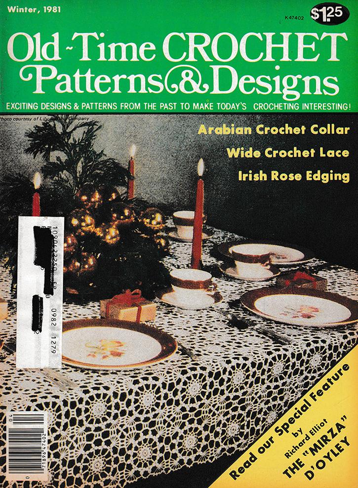 Old Time Crochet Patterns & Designs Magazine | Winter 1981
