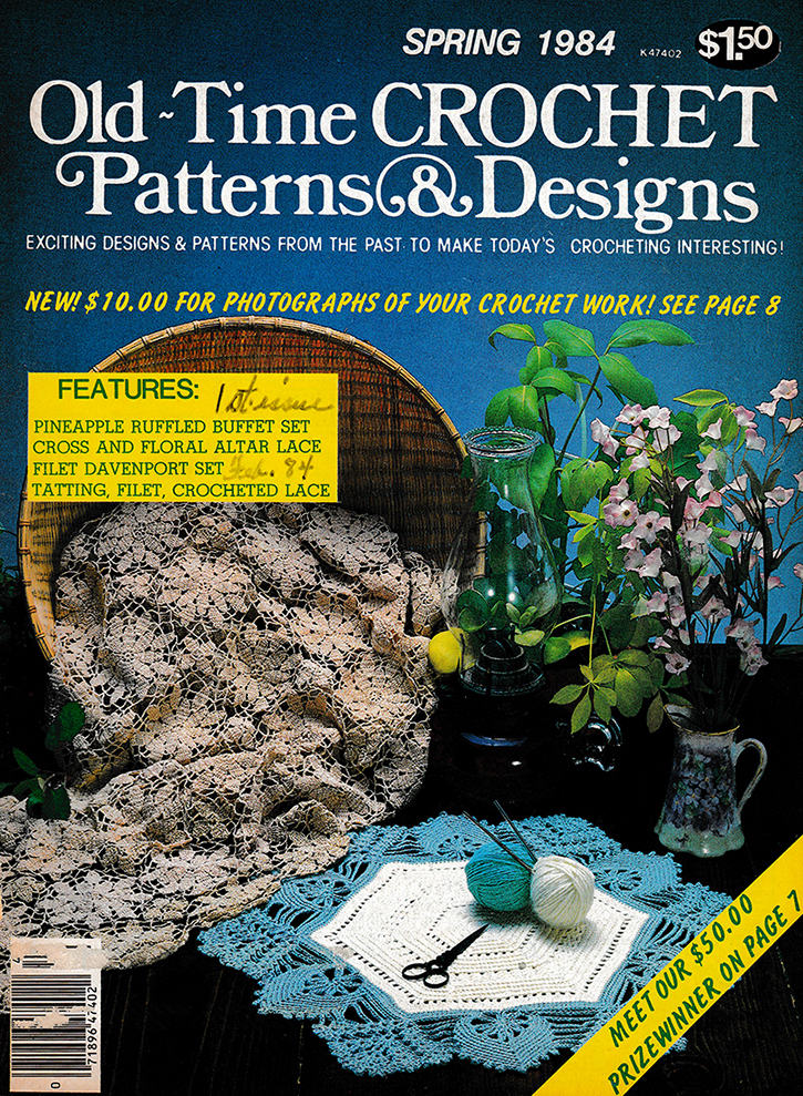  Old Time Crochet Patterns & Designs Magazine | Spring 1984
