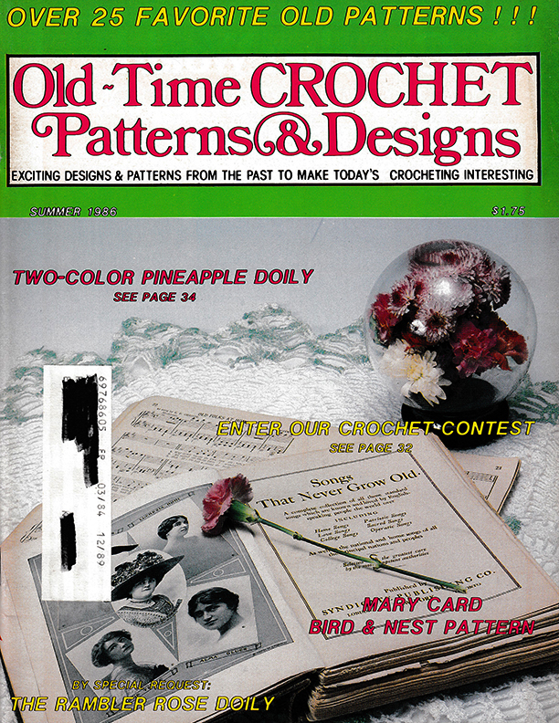 Old Time Crochet Patterns & Designs Magazine | Summer 1986