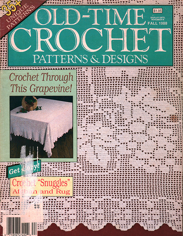 Old Time Crochet Patterns & Designs Magazine | Fall 1988