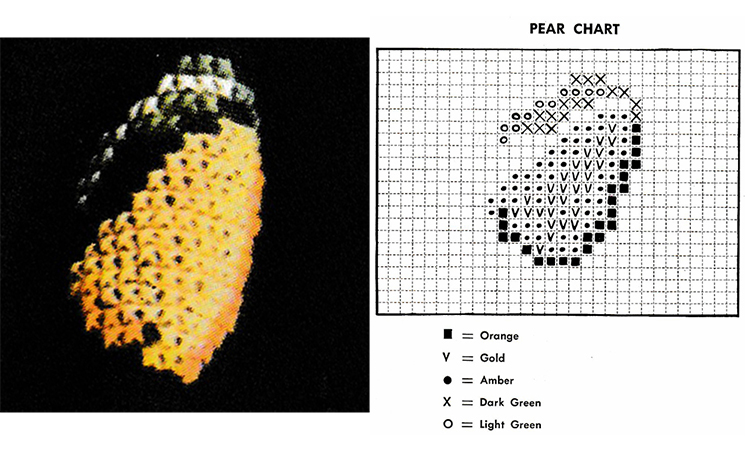 pear Cross Stitch Chart