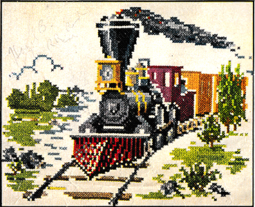 Locomotive in Cross-stitch | McCall's No. 1683