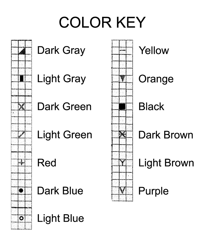 Cross Stitch Patterns color chart