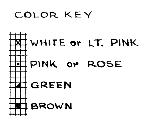 Dogwood Blossoms Color Key Chart