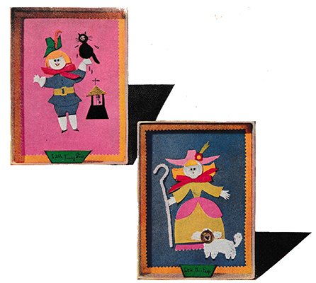 Nursery Rhyme Shadow-Box Pictures Cut and Paste Craft