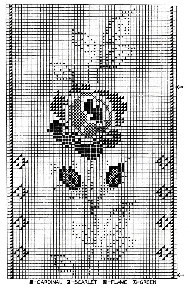 American Rose Cross Stitch Chart