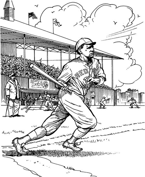 Major League Baseball (MLB) Coloring Pages