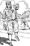 Pittsburgh Pirate Player baseball coloring page