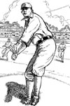 Detroit Tigers Pitcher baseball coloring page