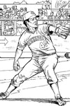 Cincinnati Reds Fielder baseball coloring page