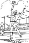 Pitcher baseball coloring page