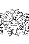 thanksgiving turkey coloring page