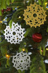 glistening lace ornaments