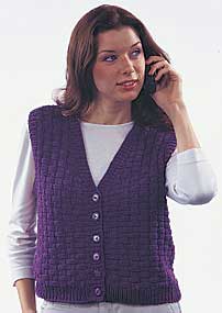 Casual Friday Vest LC1259 | Purple Kitty
