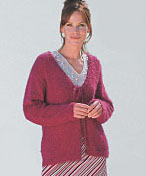 Knitted Sweater LM0111 | Purple Kitty