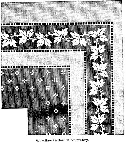 Handkerchief in Embroidery.