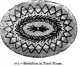 Medallion in Point Russe.